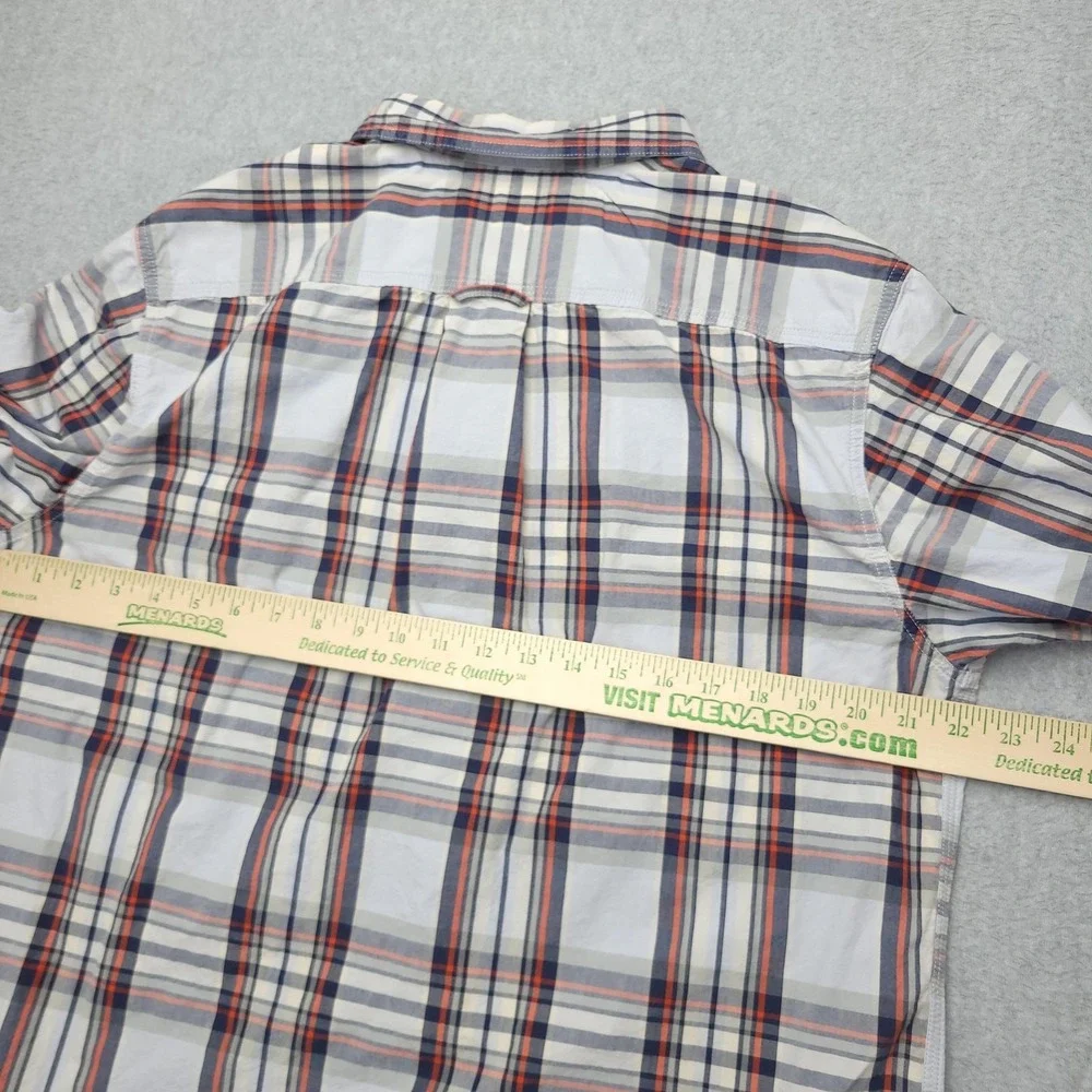 The North Face Shirt Mens‎ Large Blue Plaid Long Sleeve Button Up Casual